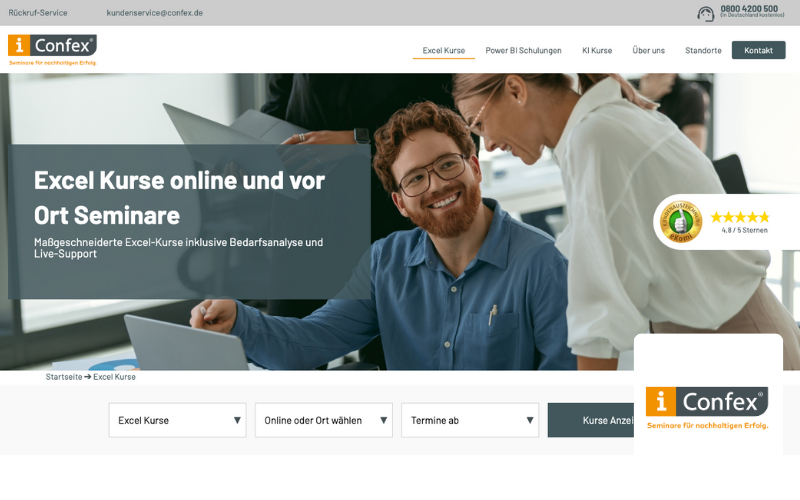 Webseite, Bildungsinstitut Logo 